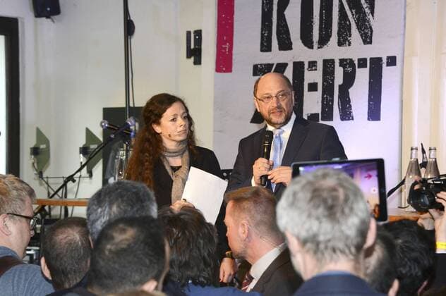 Martin Schulz beim Konzert gegen Rechts im Stadtgarten. Köln, 23.04.2017 Foto:xJ.xKrickx xFuturexImage
