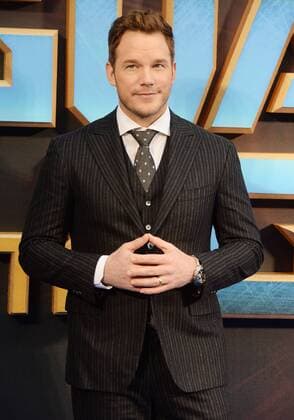 American actor Chris Pratt attends the premiere of Guardians Of The Galaxy Vol.2 at Eventim Apollo in London on April 24, 2017.  LON20170424110 RUNExHELLESTAD