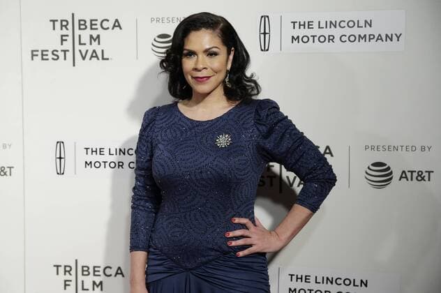 Onika Day arrives on the red carpet at The Dinner Premiere at BMCC Tribeca PAC on April 24, 2017 in New York City.  NYP20170424164 JOHNxANGELILLO