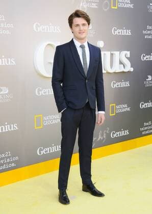 April 24, 2017 - Westwood, CA, United States - 24 April 2017 - Westwood, California - Eugine Simon. National Geographic s Premiere screening of Genius held at Fox Theater in Westwood. Photo Credit: AdMedia Westwood United States - ZUMAa123 20170424_zaa_a123_070 Copyright: xBirdiexThompsonx