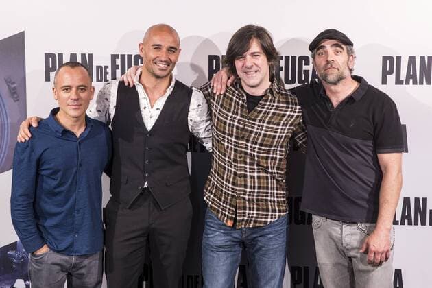 Javier Gutierrez, Alain Hernandez, Inaki Dorronsoro and Luis Tosar attends the photocall of the film Plan de Fuga in Madrid, Spain. April 25, 2017.  (20170425017)