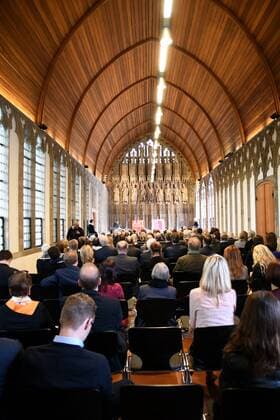Der Hansasaal im historischen Rathaus Köln am 26.04.2017 in Köln bei der Verleihung des ART Cologne Preis 2017 vom Bundesverband Deutscher Galerien und Kunsthändler e.V. und der Kölnmesse an Dr. Günter Herzog, Leiter des Zentralarchiv des internationalen Kunsthandels ZADIK e.V. im Hansasaal des historischen Rathaus Köln.