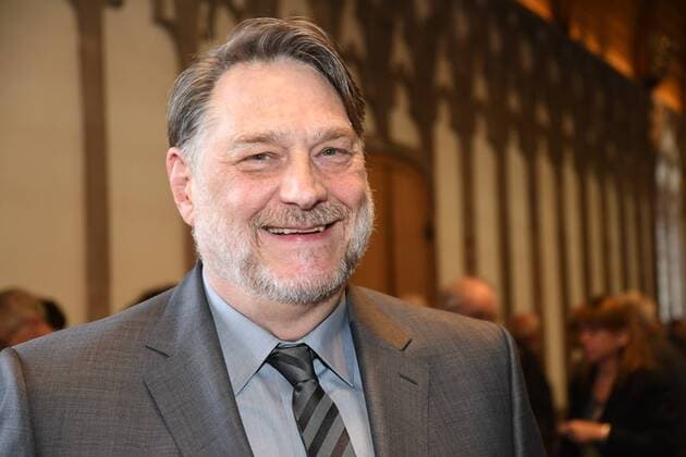 Dr. Günter Herzog, Leiter des Zentralarchiv des internationalen Kunsthandels ZADIK e.V. am 26.04.2017 in Köln bei der Verleihung des ART Cologne Preis 2017 vom Bundesverband Deutscher Galerien und Kunsthändler e.V. und der Kölnmesse an Dr. Günter Herzog, Leiter des Zentralarchiv des internationalen Kunsthandels ZADIK e.V. im Hansasaal des historischen Rathaus Köln.