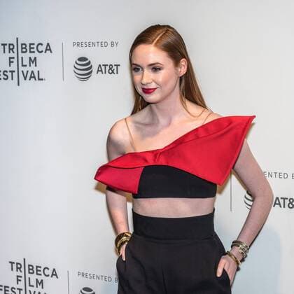 Cast member Karen Gillan arrives to attend the World Premiere of The Circle at the 2017 Tribeca Film Festival in New York on April 26, 2017. Photo by Enrique Shore Cordon Press  EnriquexShore Cast member Karen Gillan arrives to attend the World Premiere of