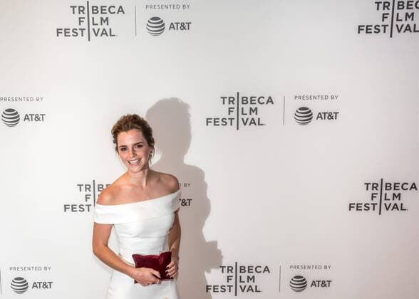 Emma Watson arrives to attend the World Premiere of The Circle at the 2017 Tribeca Film Festival in New York on April 26, 2017. Photo by Enrique Shore Cordon Press  ENRIQUExSHORE Emma Watson arrives to attend the World Premiere of The Circle i