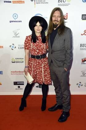 Anna Fischer und Leonard Andreae bei der Verleihung des Deutschen Computerspielpreises 2017 im WECC Westhafen Event & Convention Center. Berlin, 26.04.2017 Foto:xF.xKernx xFuturexImage