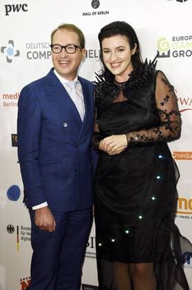 Alexander Dobrindt und Dorothee Bär bei der Verleihung des Deutschen Computerspielpreises 2017 im WECC Westhafen Event & Convention Center. Berlin, 26.04.2017 Foto:xF.xKernx xFuturexImage
