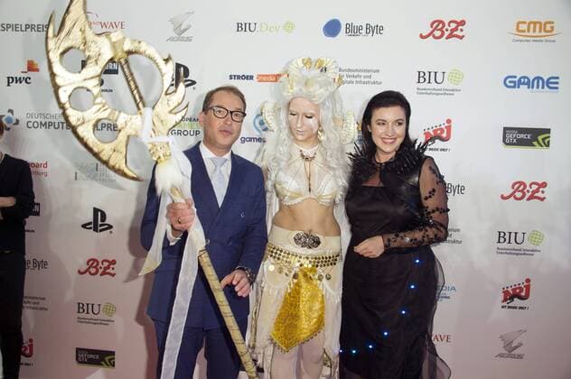 Alexander Dobrindt und Dorothee Bär bei der Verleihung des Deutschen Computerspielpreises 2017 im WECC Westhafen Event & Convention Center. Berlin, 26.04.2017 Foto:xF.xKernx xFuturexImage