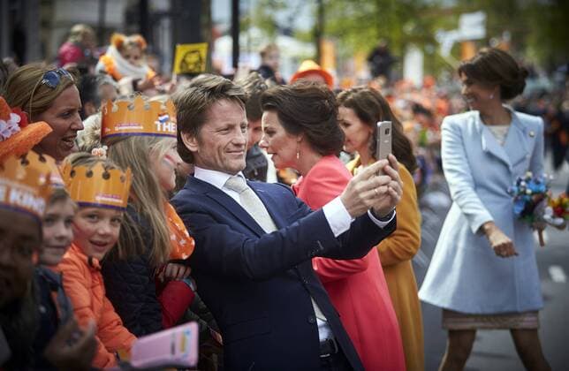 The royal family of the Netherlands celebrates Kingsday this year in Tilburg. The family arrived by train at the station of Tilburg and followed a route through the city where inhabitants presented their city. King Willem-Alexander celebrates his 50th birthday this year. HH POOL Phil Nijhuis  65576132