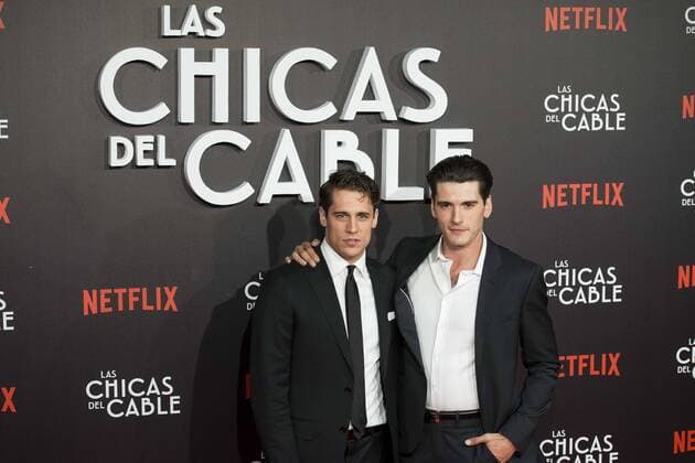 Martino Rivas and Yon Gonzalez attends to Las chicas del cable premiere at Callao Cinemas in Madrid, April 27, 2017. Spain.  (20170427125)