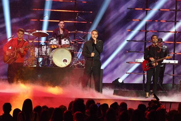 Latin artist Reik performs during the 2017 Billboard Latin Music Awards and Show at the Bank United Center, University of Miami, Miami, Florida on April 27, 2017.  MIA20170427206 GARYxIxROTHSTEIN