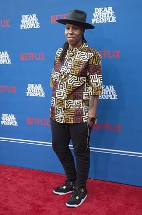 April 27, 2017 - Los Angeles, California, U.S - Lena Waithe at the premiere of Netflix s Dear White People held at Downtown Independent on Thursday April 27, 2017 in Los Angeles, California. Los Angeles U.S. - ZUMAp124 20170427_zaa_p124_037 Copyright: xArianaxRuizx