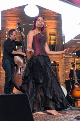 April 28, 2017 - Indio, California, U.S - RHIANNON GIDDENS during Stagecoach Music Festival in Indio, California Indio U.S. - ZUMAs135 20170428_zap_s135_095 Copyright: xDanielxDeSloverx