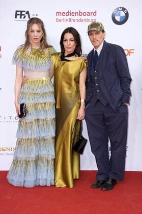 Lilith Stangenberg, Nicolette Krebitz und Georg Friedrich bei der Verleihung des Deutschen Filmpreises 2017 in der Messe Berlin. Berlin, 28.04.2017 Foto:xF.xKernx xFuturexImage