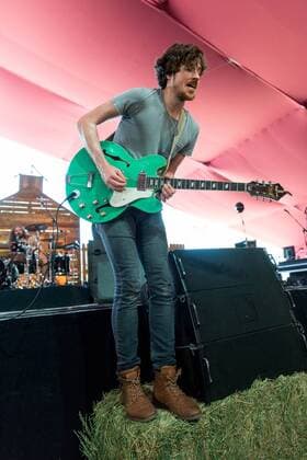April 29, 2017 - Indio, California, U.S - KEVIN MCKEOWN of Black Pistol Fire during Stagecoach Music Festival in Indio, California Indio U.S. - ZUMAs135 20170429_zap_s135_004 Copyright: xDanielxDeSloverx
