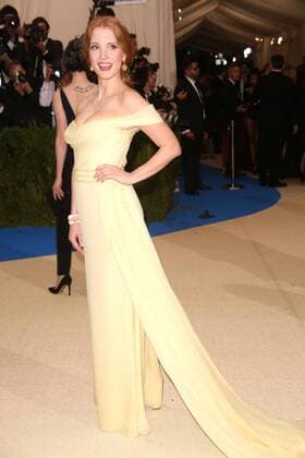 May 1, 2017 - New York, New York, U.S. - JESSICA CHASTAIN attends the Metropolitan Museum Costume Institute Benefit celebrating the exhibition of Rei Kawakubo Comme des Garcons-Art of the In Between.Met Museum,NYC.May 1, 2017.Photos by , Photos Inc. New York U.S. - ZUMAms4_ 20170501_zaf_ms4_077 Copyright: xSoniaxMoskowitzx