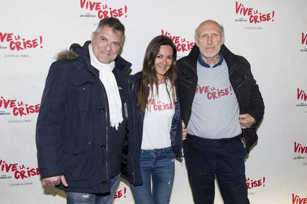 Jean Marie Bigard - Emmanuelle Boidron - Rufus CELEBRITES : Avnt Premiere de Vive la Crise - Paris - 02 05 2017 JBAutissier Panoramic 