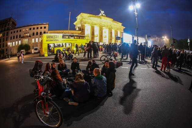 Konzert von Auf die Presse,FreeDeniz , Brandenburger Tor Auf die Presse