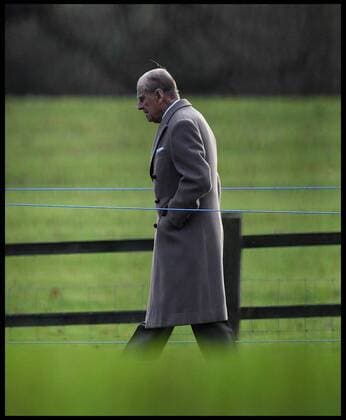 Prince Philip is to completely retire from royal duties aged 95 . 25 12 2016. Sandringham, United Kingdom. HM The Queen attends Christmas Day Service. St Mary Magdalene. The Duke Of Edinburgh walks back to Sandringham House on his own after the Queen didn t attend the early Christmas Day Service at church of St Mary Magdalene, on her Sandringham estate, Norfolk, xAndrewxParsonsx xi-Imagesx IIM-15034-0100