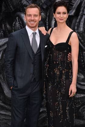 May 4, 2017 - London, London, UK - LONDON, ENGLAND - MAY 04: Michael Fassbender and Katherine Waterston attend the 'Alien: Covenant' World Premiere at the Odeon Leicester Square on May 4, 2017 in London, England UK  - ZUMAl94_ 20170504_zaf_l94_049 Copyright: xRayxTangx