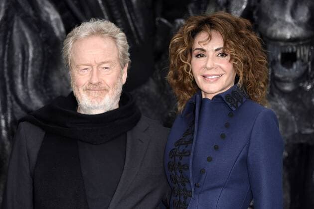 Ridley Scott und Giannina Facio bei der Weltpremiere des Kinofilms Alien: Covenant im Odeon Leicester Square. London, 04.05.2017 Ridley Scott, Giannina Facio  Foto:xS.xVasx xFuturexImage