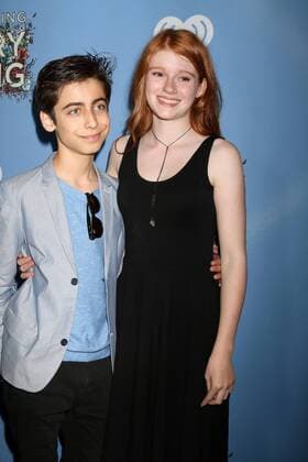 May 6, 2017 - Los Angeles, CA, USA - LOS ANGELES - MAY 6: Aidan Gallagher, Hannah McCloud at the Everything, Everything Premiere on the TCL Chinese 6 Theater on May 6, 2017 in Los Angeles, CA Los Angeles USA - ZUMAb170 20170506_zap_b170_001 Copyright: xKayxBlakex