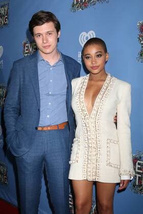 May 6, 2017 - Los Angeles, CA, USA - LOS ANGELES - MAY 6: Nick Robinson, Amandla Stenberg at the Everything, Everything Premiere on the TCL Chinese 6 Theater on May 6, 2017 in Los Angeles, CA Los Angeles USA - ZUMAb170 20170506_zap_b170_083 Copyright: xKayxBlakex