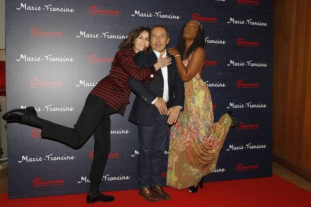 Valerie Lemercier - Patrick Timsit - Nadege Beausson Diagne CELEBRITES : Avant Premiere Marie Francine - l Arlequin - Paris - 09 05 2017 MichaelBaucher Panoramic 