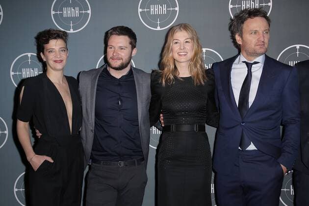 Premiere of HHHH held at UGC Cinema Normandie in Paris. Photo: Laurent Guerin E Press Photo Rosamund Pike;Jason Clarke;Celine Sallette;Jack Reynor Paris France  515648