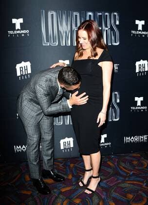 May 9, 2017 - Los Angeles, CA, United States - 09 May 2017 - Los Angeles, California - Theo Rossi, Meghan McDermott. Premiere Of BH Tilt s Lowriders Held at Regal LA LIVE Stadium. Photo Credit: Faye Sadou AdMedia Los Angeles United States - ZUMAa123 20170509_zaa_a123_092 Copyright: xFayexSadou Admediax