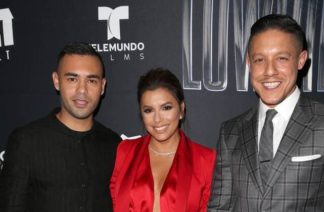 May 9, 2017 - Los Angeles, CA, United States - 09 May 2017 - Los Angeles, California - Gabriel Chavarria, Eva Longoria, Theo Rossi. Premiere Of BH Tilt s Lowriders Held at Regal LA LIVE Stadium. Photo Credit: Faye Sadou AdMedia Los Angeles United States - ZUMAa123 20170509_zaa_a123_106 Copyright: xFayexSadou Admediax