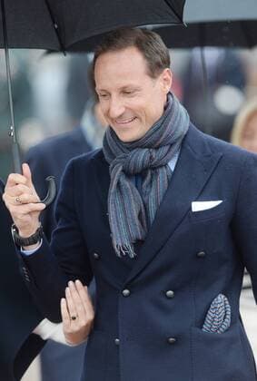 Norwegian Crown Prince Haakon attends a luncheon to celebrate King Harald V and Queen Sonja s 80th birthdays at the Royal Yacht Norway in Oslo on May 5, 2017.  LON20170510115 RUNExHELLESTAD