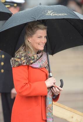 British Countess Sophie of Wessex attends a luncheon to celebrate King Harald V and Queen Sonja s 80th birthdays at the Royal Yacht Norway in Oslo on May 5, 2017.  LON20170510118 RUNExHELLESTAD