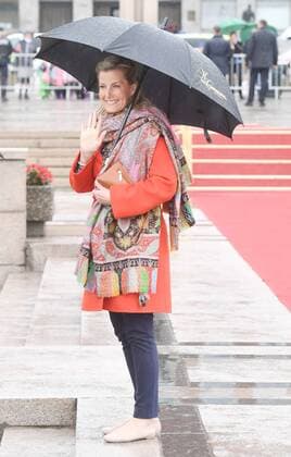 British Countess Sophie of Wessex attends a luncheon to celebrate King Harald V and Queen Sonja s 80th birthdays at the Royal Yacht Norway in Oslo on May 5, 2017.  LON20170510119 RUNExHELLESTAD