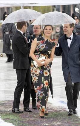10-05-2017 Norway Guests arrive fort he banquet at the Opera House to celebrate the 80th birthdays of King Harald V and Queen Sonja at Akershus Castle. Princess Victoria and Prince Daniel (c) PPE Nieboer OSLO NORWAY  Copyright: xPPE NIEBOERx