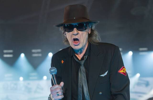 Sänger Udo Lindenberg bei einem Konzert mit dem Panikorchester bei seiner Stärker als die Zeit Tournee am 09.05.2017 in der Messe in Chemnitz. Chemnitz Sachsen Deutschland