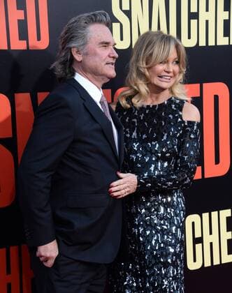 Cast member Goldie Hawn and actor Kurt Russell attend the premiere of the motion picture comedy Snatched at the Regency Village Theatre in the Westwood section of Los Angeles on May 10, 2017. Storyline: When her boyfriend dumps her before their exotic vacation, a young woman persuades her ultra-cautious mother to travel with her to paradise, with unexpected results.  LAP2017051031 JIMxRUYMEN