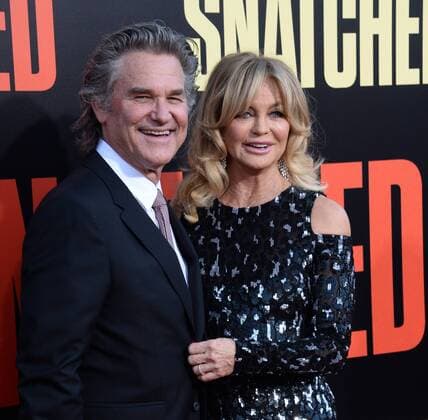 Cast member Goldie Hawn and actor Kurt Russell attend the premiere of the motion picture comedy Snatched at the Regency Village Theatre in the Westwood section of Los Angeles on May 10, 2017. Storyline: When her boyfriend dumps her before their exotic vacation, a young woman persuades her ultra-cautious mother to travel with her to paradise, with unexpected results.  LAP2017051033 JIMxRUYMEN
