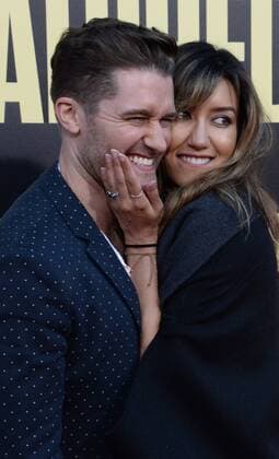 Actor Matthew Morrison and his wife Renee Puente attend the premiere of the motion picture comedy Snatched at the Regency Village Theatre in the Westwood section of Los Angeles on May 10, 2017. Storyline: When her boyfriend dumps her before their exotic vacation, a young woman persuades her ultra-cautious mother to travel with her to paradise, with unexpected results.  LAP2017051046 JIMxRUYMEN