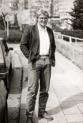 Frank-Walter Steinmeier als Assistent an der Uni Giessen . 1987 , Giessen DEU Deutschland Copyright: xphotothek.netx