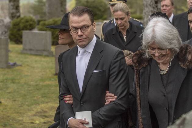 20170511 Sollebrunn Erska kyrka Niclas SilfverschiöldÂ s begravning H.K.H. Kronprinsessan Victoria H.K.H. Prins Daniel FOTO JOACHIM NYWALL KOD0520002  - KP0520002