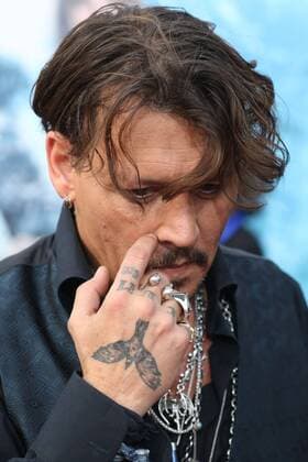SHANGHAI, CHINA - MAY 11: American actor Johnny Depp attends the premiere of film Pirates of the Caribbean: Dead Men Tell No Tales at Shanghai Disneyland Park on May 11, 2017 in Shanghai, China.  Copyright: xVCGx CFP111100348172