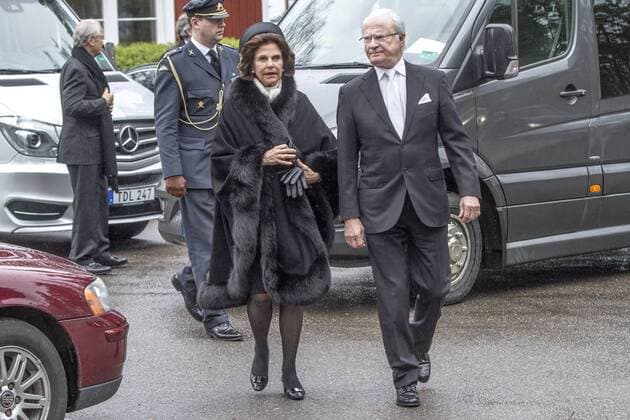 Funeral of Niclas Silfverschiöld 2017-05-11 Carl Gustav de Suede;Silvia de Suede Sollebrunn Sweden  516249
