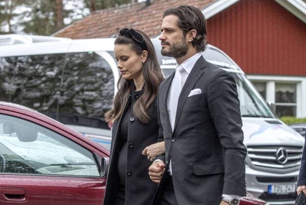 Funeral of Niclas Silfverschiöld 2017-05-11 Carl Philip de Suede;Sofia Hellqvist (Sofia de Suede) Sollebrunn Sweden  516249