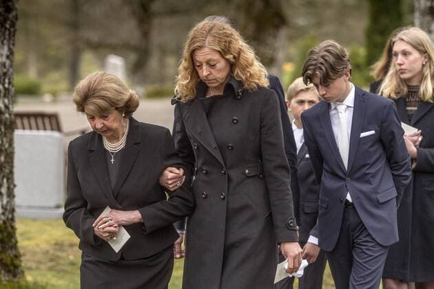 Funeral of Niclas Silfverschiöld 2017-05-11 Christina de Suede Sollebrunn Sweden  516249