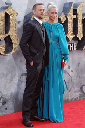 Charlie Hunnam and Poppy Delevingne attend the King Arthur: Legend of The Sword premiere In London s Leicester Square MAY 10th 2017  TSTx17951