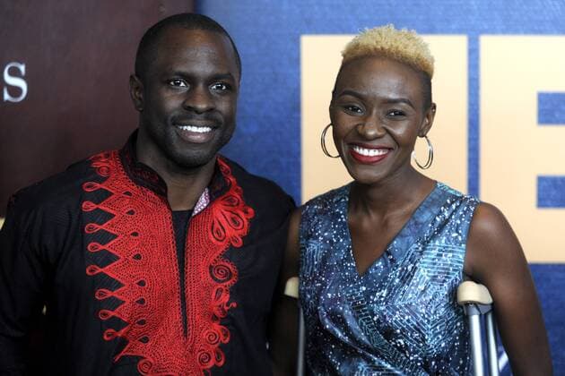 Gbenga Akinnagbe mit Begleitung bei der Premiere des HBO TV-Movies The Wizard of Lies im Museum of Modern Art. New York, 11.05.2017 Foto:xD.xVanxTinex xFuturexImage