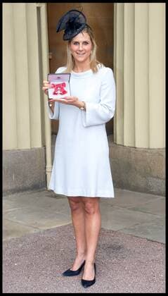 . 12 05 2017. London, United Kingdom. Investitures at Buckingham Palace. Georgina Twigg, hockey player awarded an MBE by the Duke of Cambridge at the Investiture ceremony at Buckingham Palace.  xPetexMaclainex xi-Imagesx IIM-15106-0051