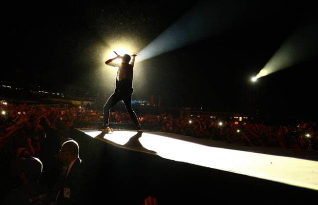 Bilder des Tages Maximus Festival in Sao Paulo SÃO PAULO, SP - 13.05.2017: MAXIMUS FESTIVAL SÃO PAULO - In the photo the American band, Linkin Park. This Saturday (13), the edition of the Maximus Festival São Paulo, at the Autodrome of Interlagos, south of the city, brings together the main national and international bands of the world rock scene. And this edition brings as main attraction the American band Linkin Park. x1319654x  AloisioxMauricio