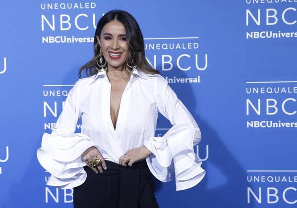 Catherine Siachoque arrives on the red carpet at the 2017 NBCUniversal Upfront at Radio City Music Hall on May 15, 2017 in New York City.  NYP20170515148 JOHNxANGELILLO
